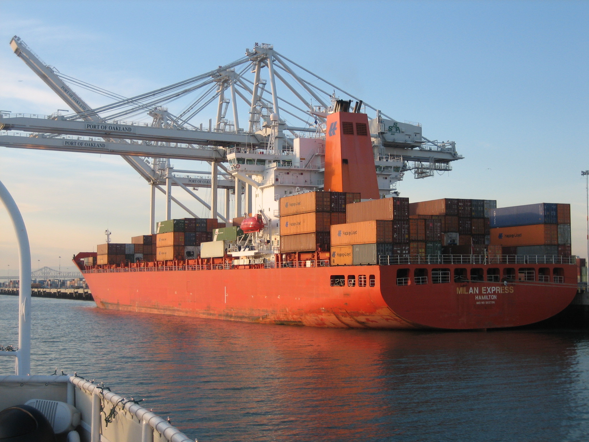 Shipping Container Ship at Port