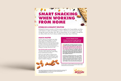 Smart Snacking When Working From Home Handout