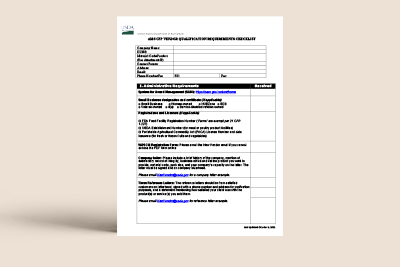 New Vendor Checklist