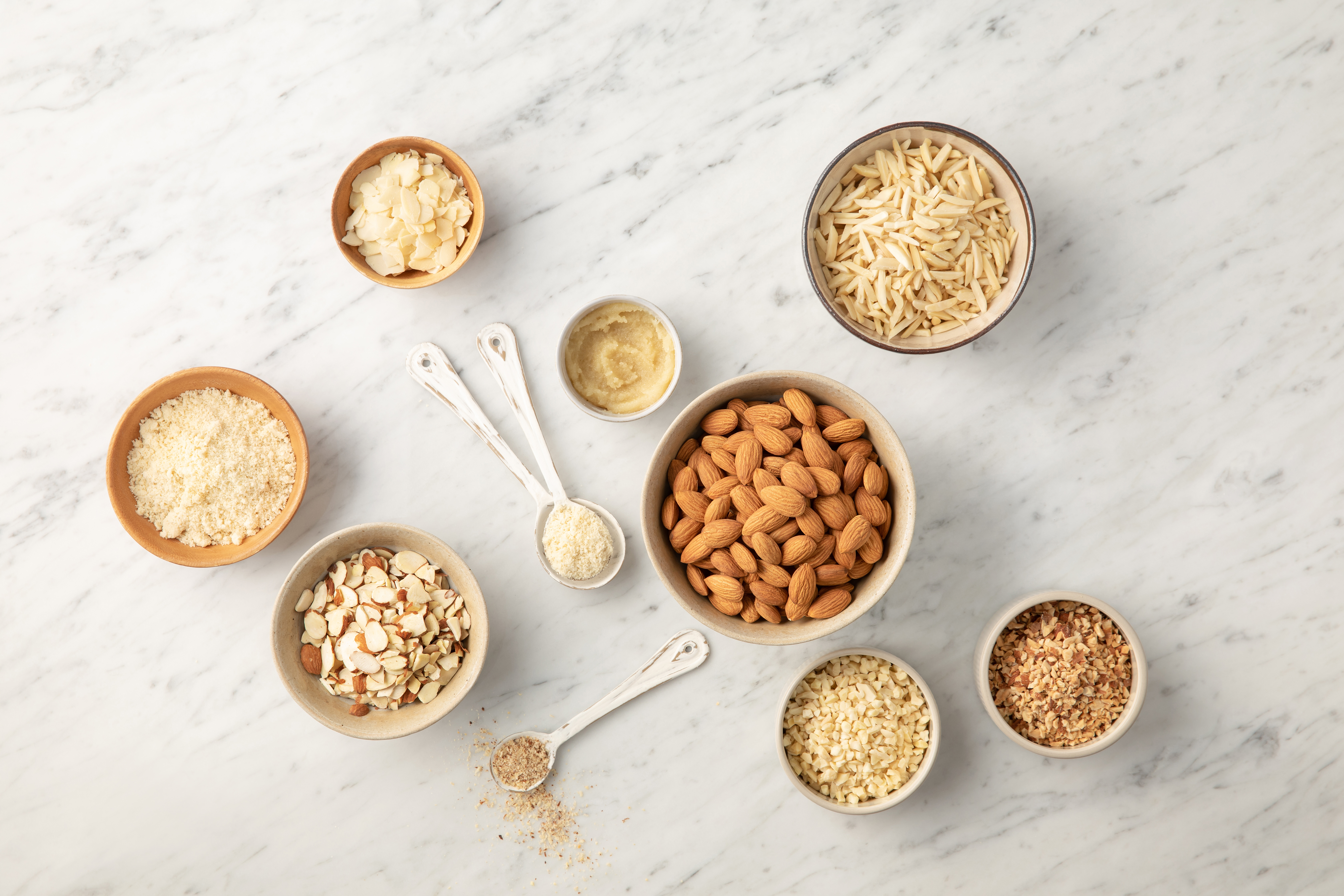 various almond forms