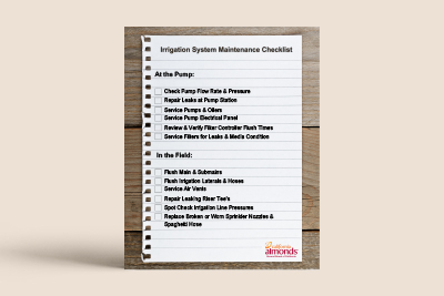Irrigation Checklist