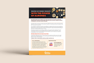 creating gut friendly products with the power of almonds
