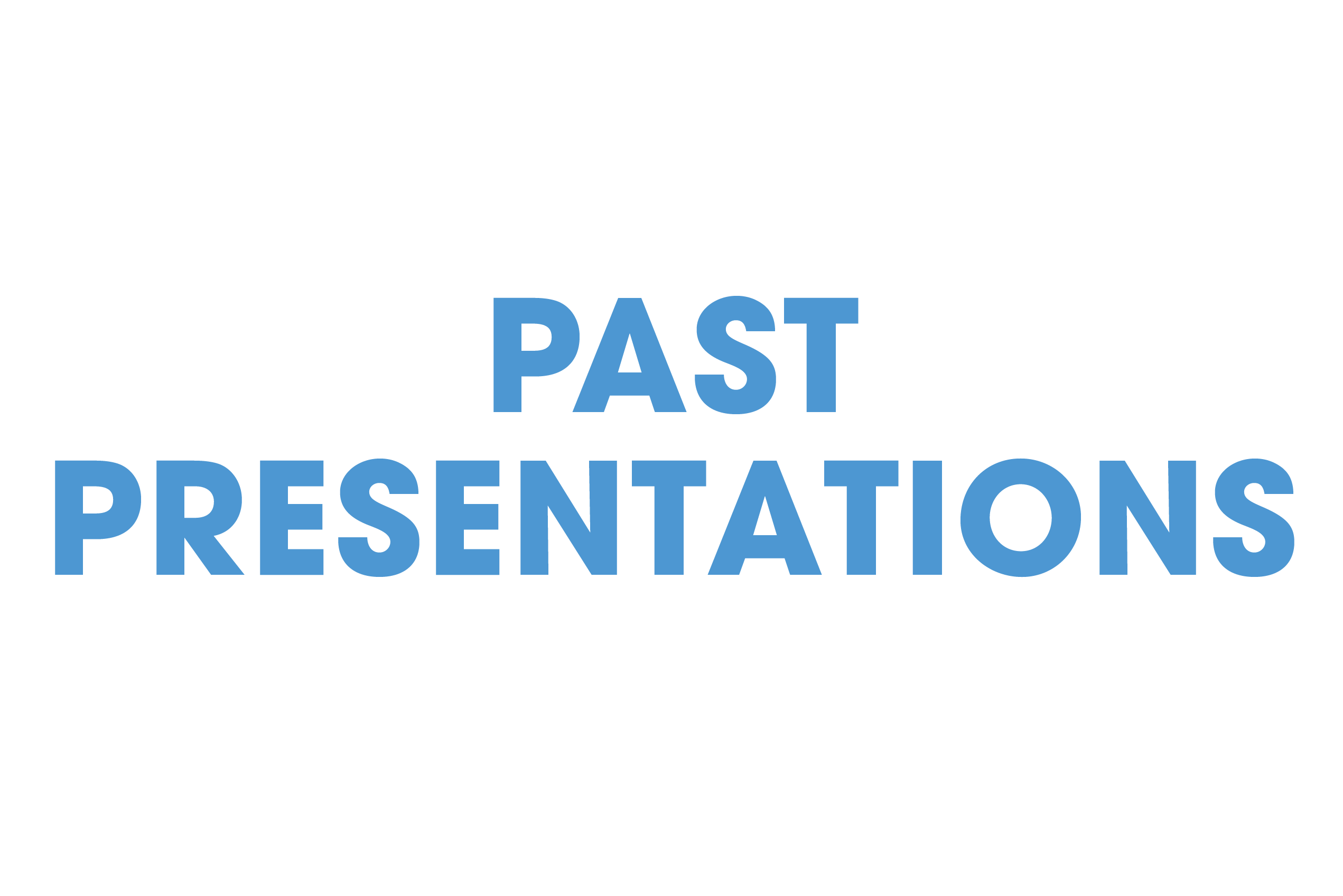 Past presentations