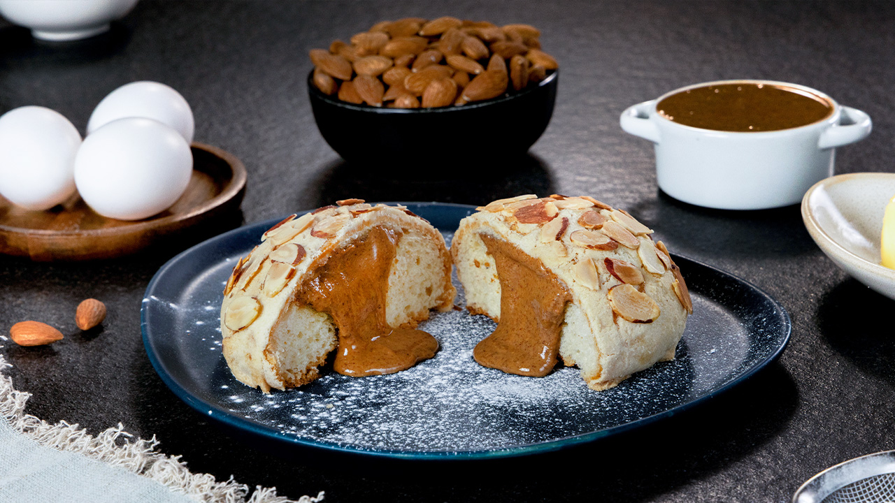 Almond Concha with Almond Butter