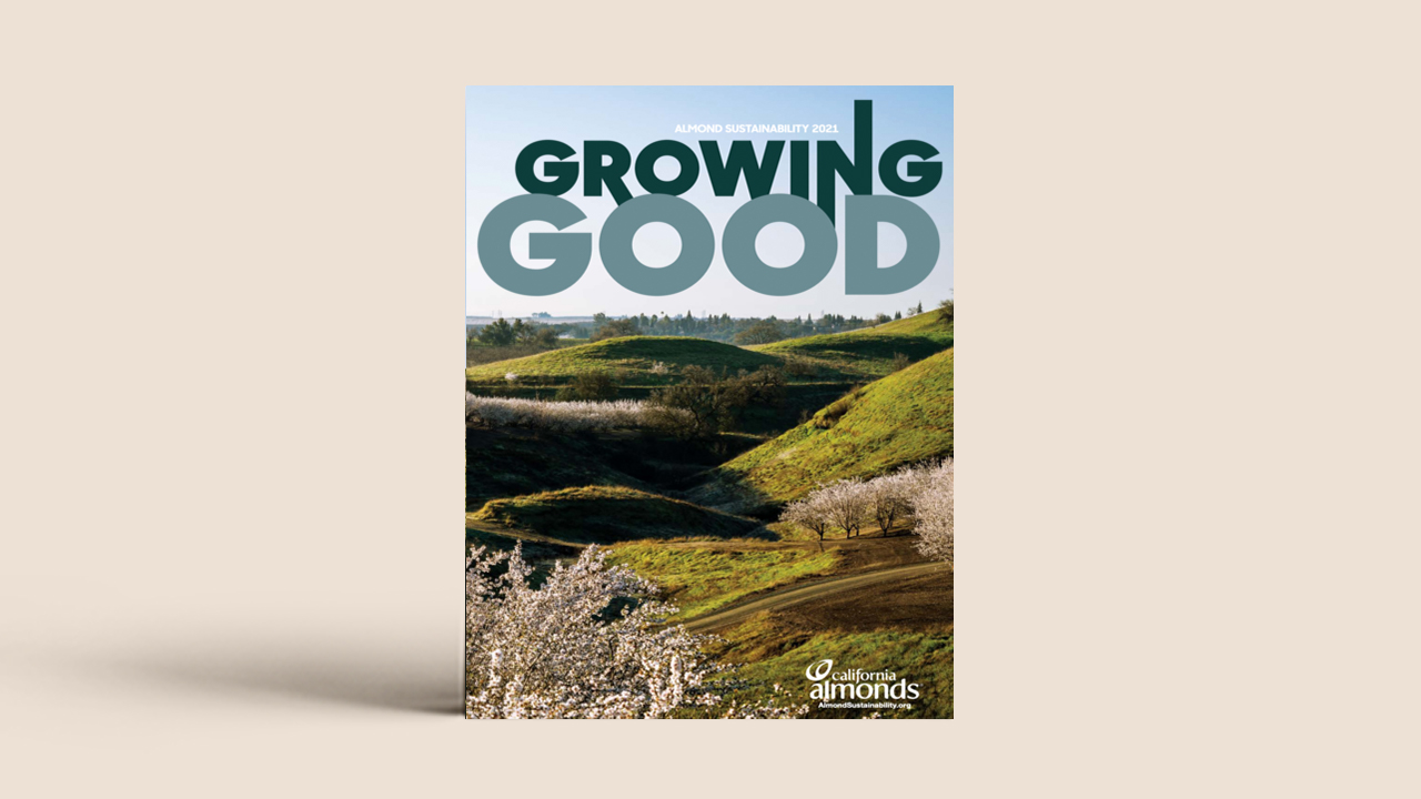 Cover of Growing Good 2023 Almond Sustainability report